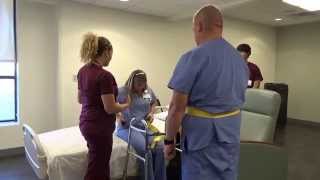 Physical Therapy Transfer Training  How To Transfer From Wheelchair To Bed [upl. by Cyprian]