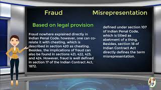 What is Difference Between Fraud amp Misrepresentation [upl. by Howland]