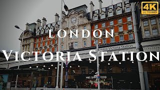 London Victoria Station Walk Through England 4K [upl. by Romola]