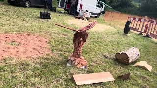 A fabulous range of wooden sculpture at Caerleon festival 2024 [upl. by Nedle]